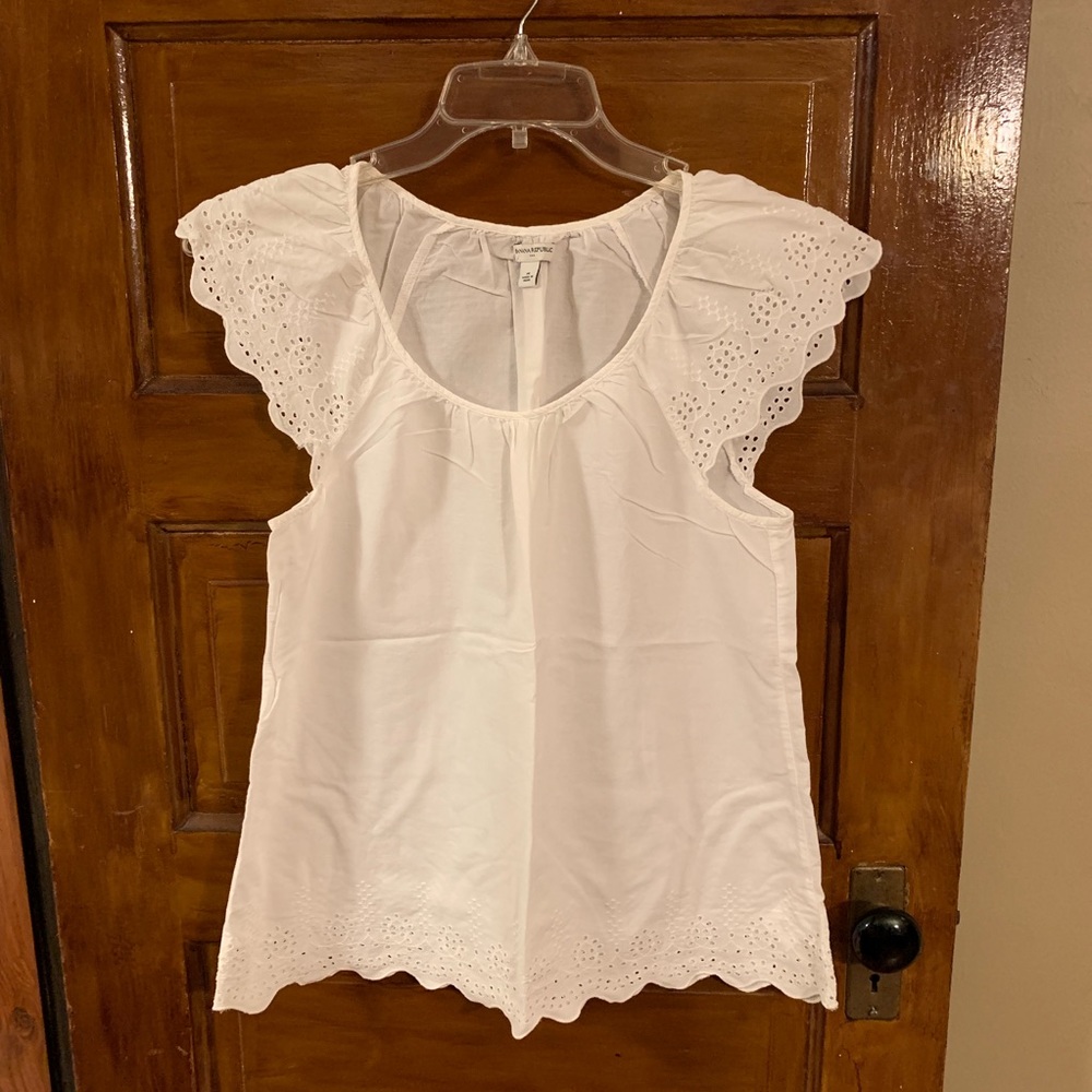 Banana Republic Eyelet Top